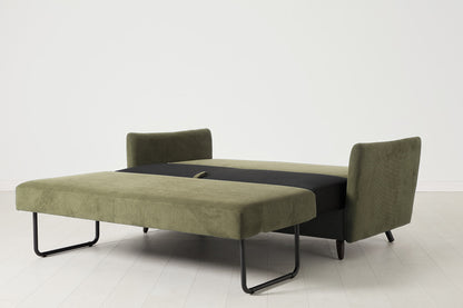 Model 08 Sofa Bed 2.5 Seater, Fennel