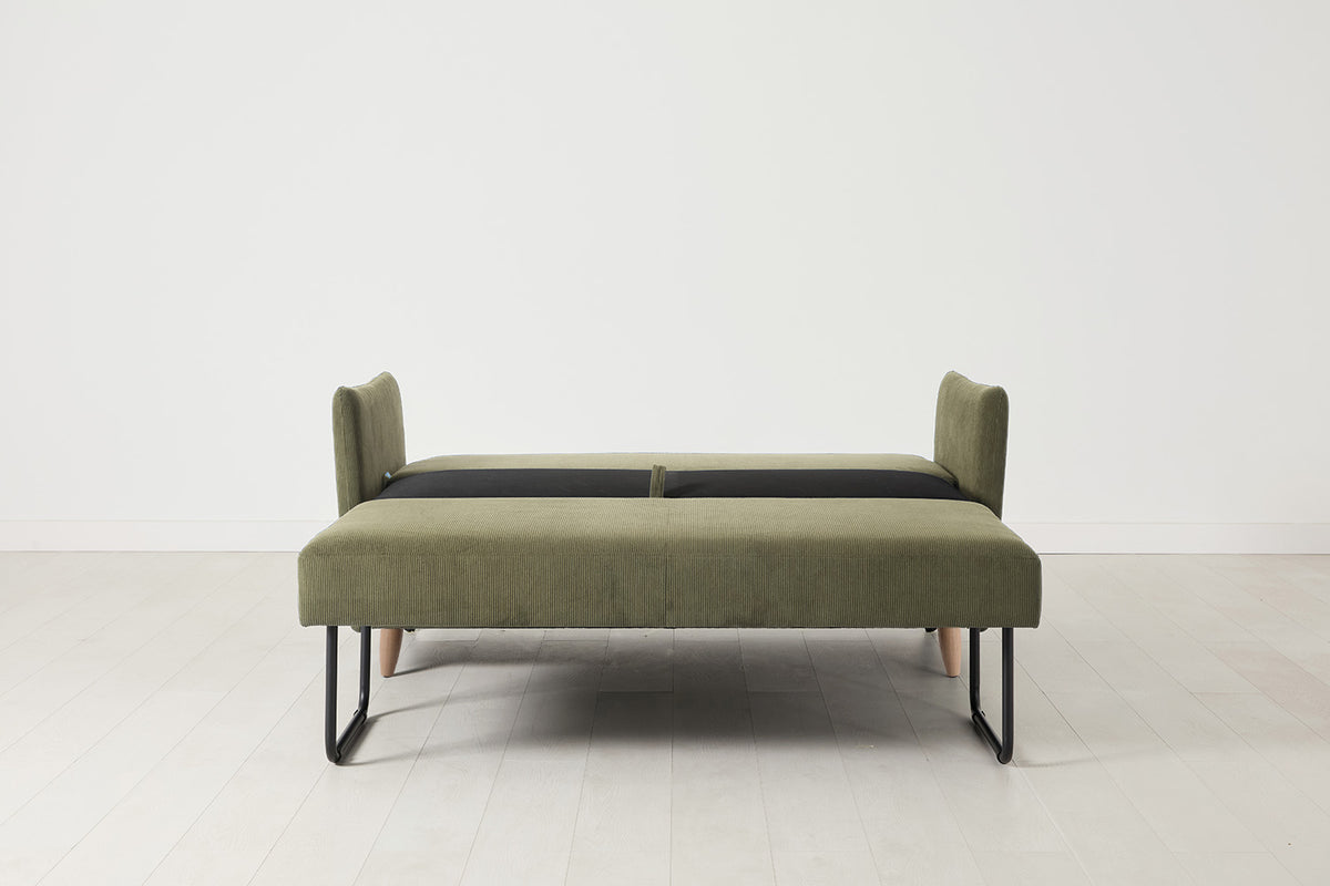 Model 08 Sofa Bed 2 Seater, Oak / Fennel