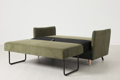 Model 08 Sofa Bed 2 Seater, Oak / Fennel