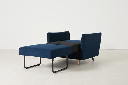 Model 08 Chair Bed Single Sofa Bed, Oak / Atlantic