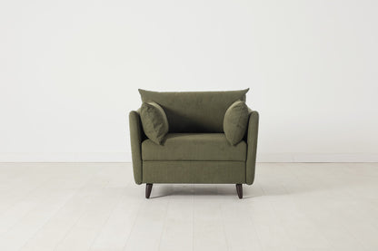 Model 08 Chair Bed Single Sofa Bed, Fennel