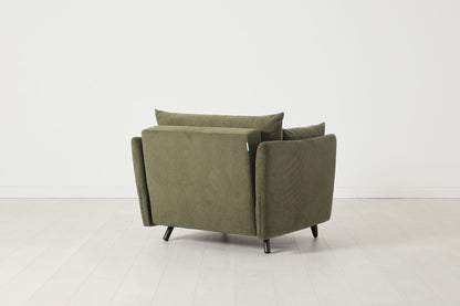 Model 08 Chair Bed Single Sofa Bed, Fennel