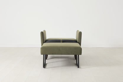Model 08 Chair Bed Single Sofa Bed, Fennel