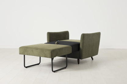 Model 08 Chair Bed Single Sofa Bed, Fennel