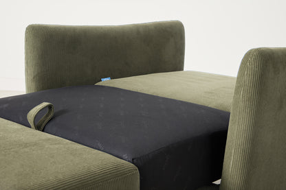 Model 08 Chair Bed Single Sofa Bed, Fennel
