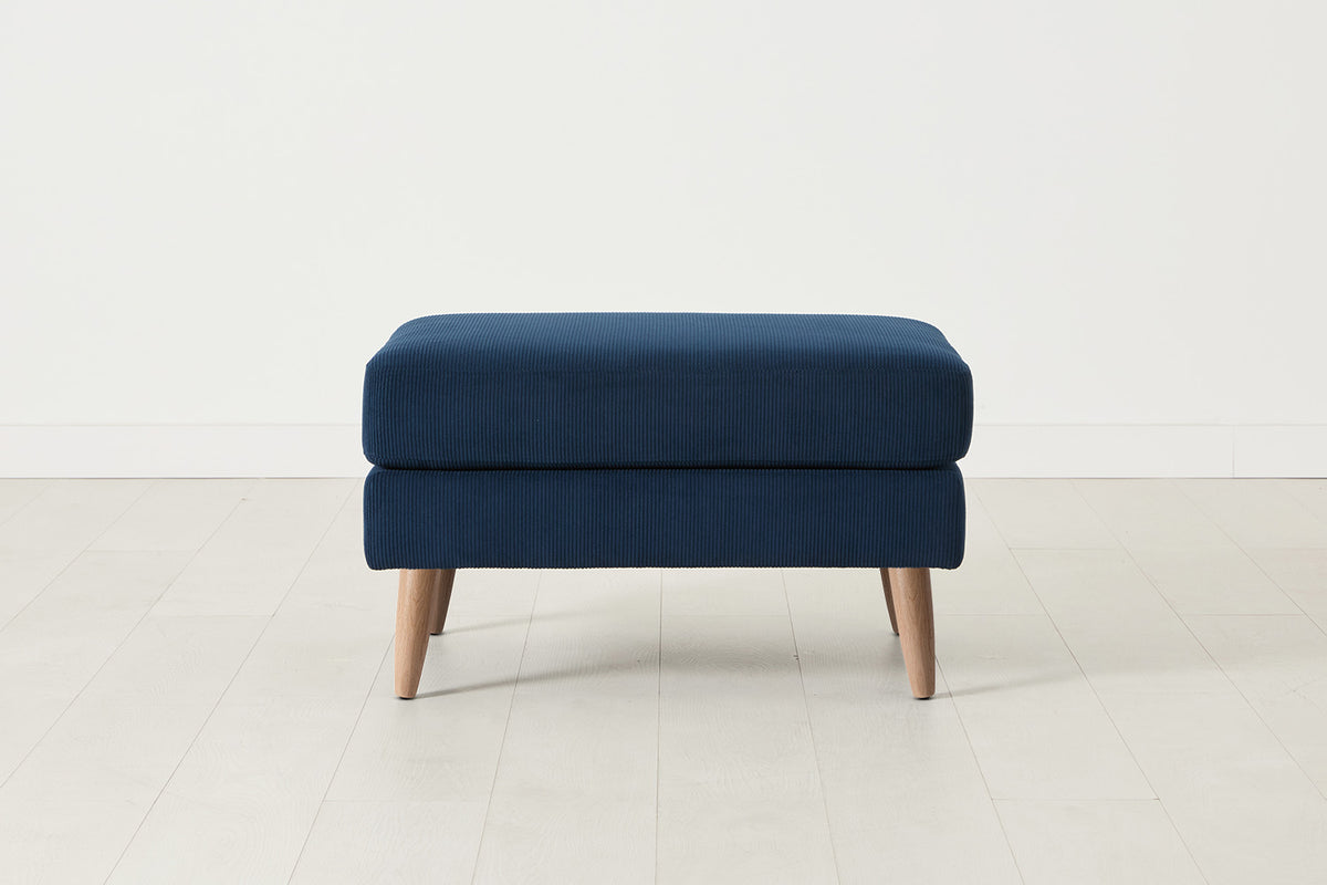 Model 08 Ottoman, Oak / Atlantic