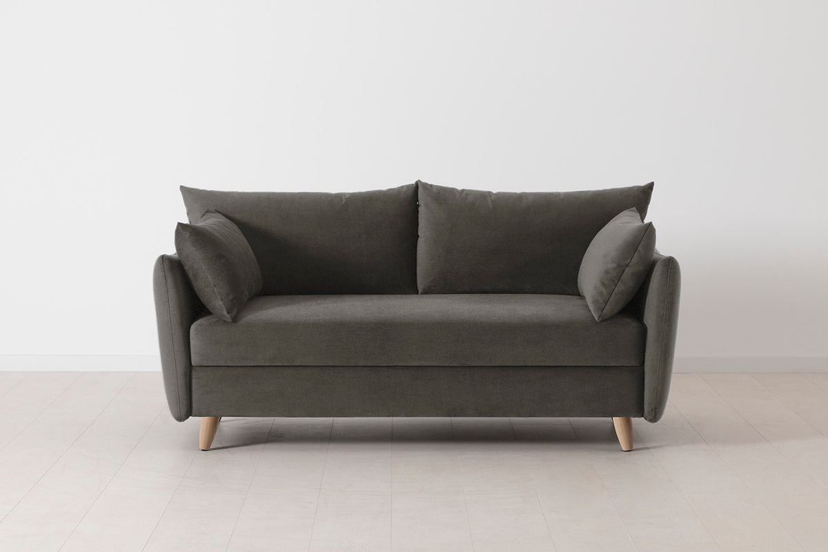 Model 08 Sofa Bed 2.5 Seater, Oak / Mink
