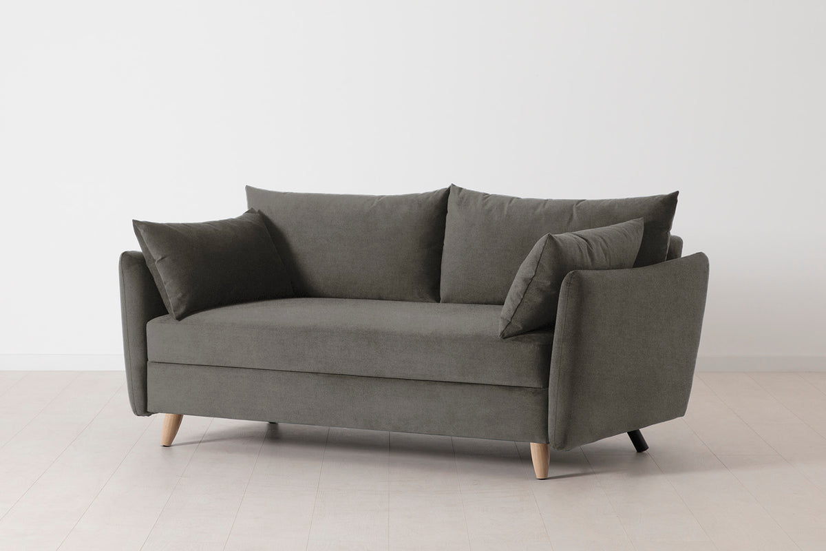 Model 08 Sofa Bed 2.5 Seater, Oak / Mink