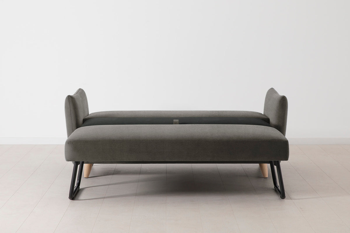 Model 08 Sofa Bed 2.5 Seater, Oak / Mink