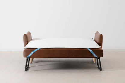 Model 08 Sofa Bed 2.5 Seater, Oak / Russet