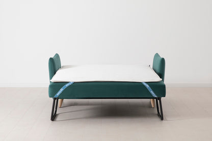 Model 08 Sofa Bed 2 Seater, Oak / Kingfisher