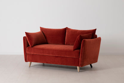 Model 08 Sofa Bed 2 Seater, Oak / Harissa
