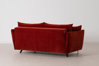 Model 08 Sofa Bed 2.5 Seater, Oak / Harissa