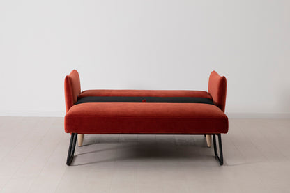 Model 08 Sofa Bed 2 Seater, Oak / Harissa