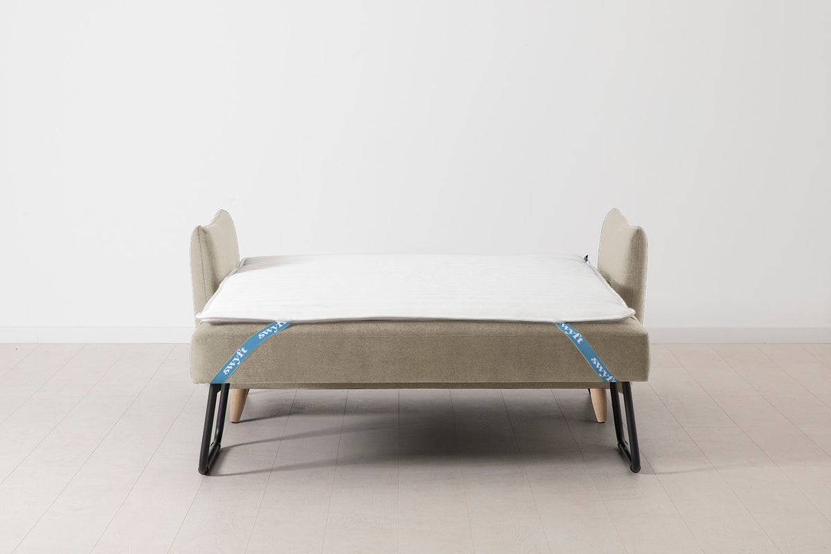 Model 08 Sofa Bed 2 Seater, Oak / Flax