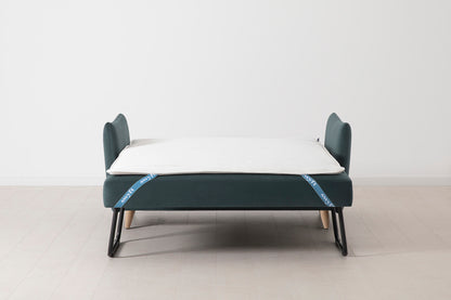 Model 08 Sofa Bed 2 Seater, Oak / Petrol