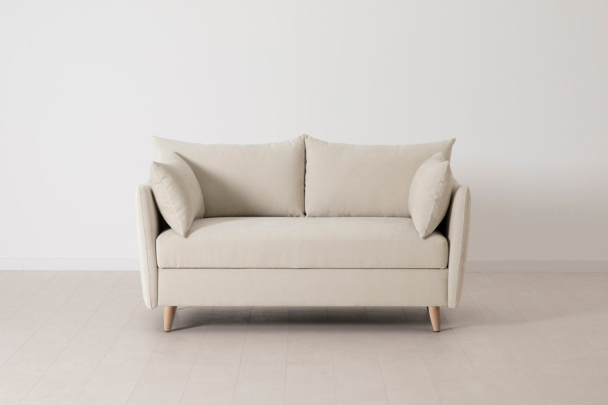 Model 08 Sofa Bed 2 Seater, Oak / Chalk