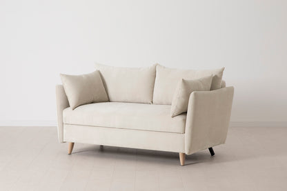 Model 08 Sofa Bed 2 Seater, Oak / Chalk
