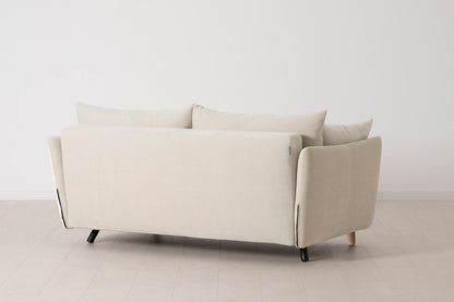 Model 08 Sofa Bed 2.5 Seater, Oak / Chalk