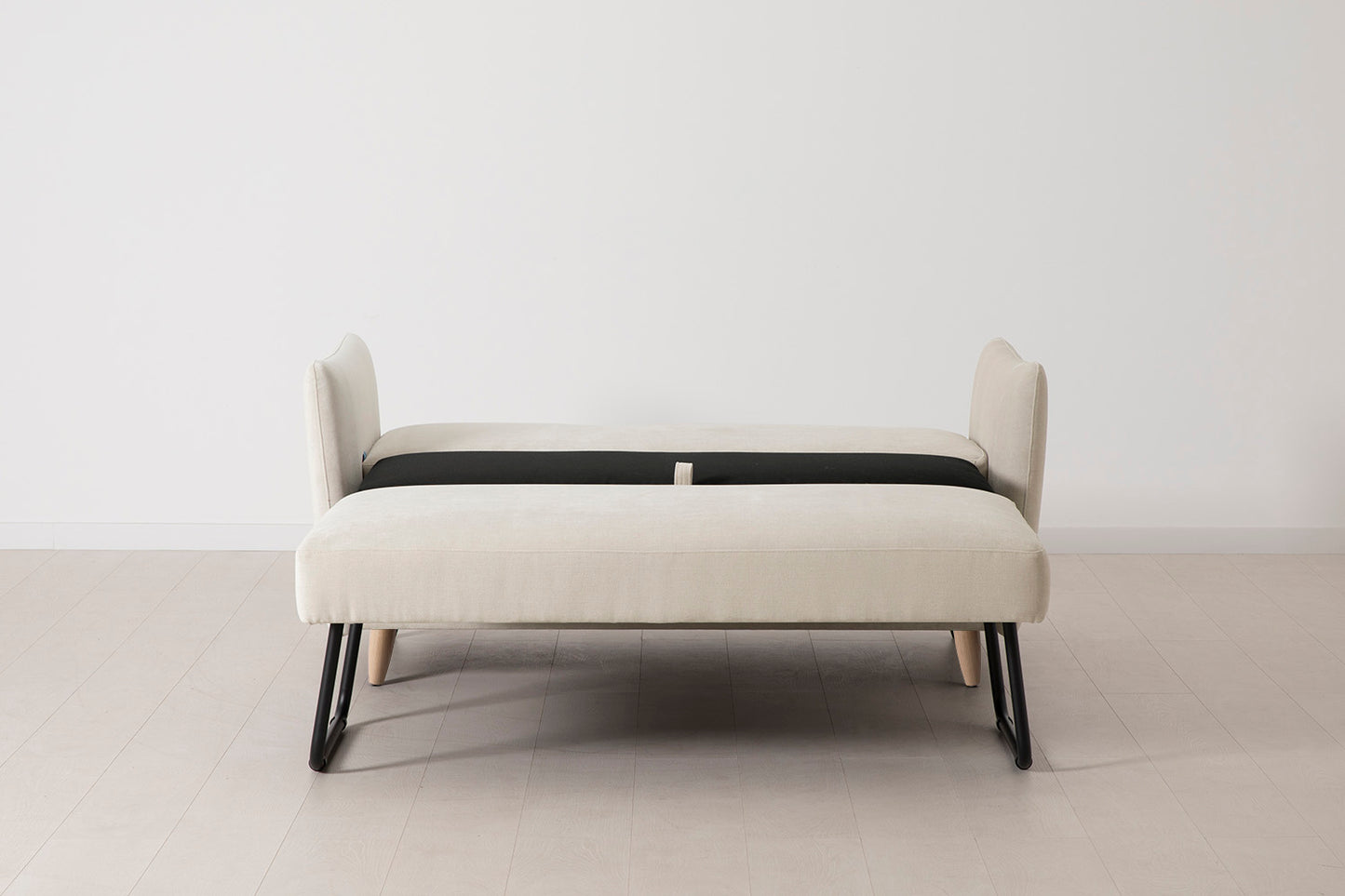 Model 08 Sofa Bed 2 Seater, Oak / Chalk