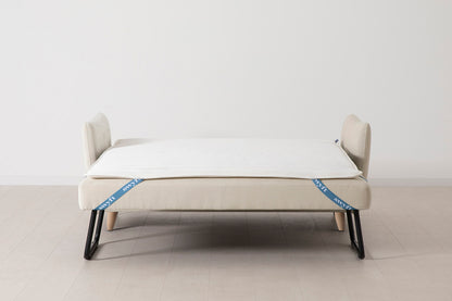 Model 08 Sofa Bed 2.5 Seater, Oak / Chalk