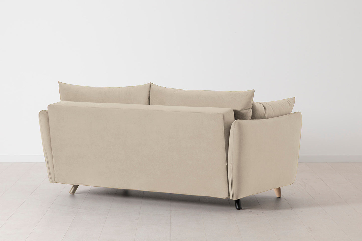 Model 08 Sofa Bed 2.5 Seater, Oak / Bone