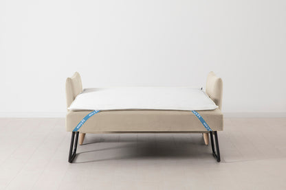 Model 08 Sofa Bed 2 Seater, Oak / Bone