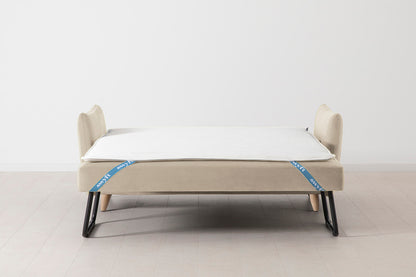 Model 08 Sofa Bed 2.5 Seater, Oak / Bone