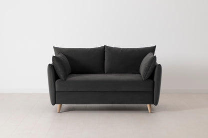 Model 08 Sofa Bed 2 Seater, Oak / Charcoal