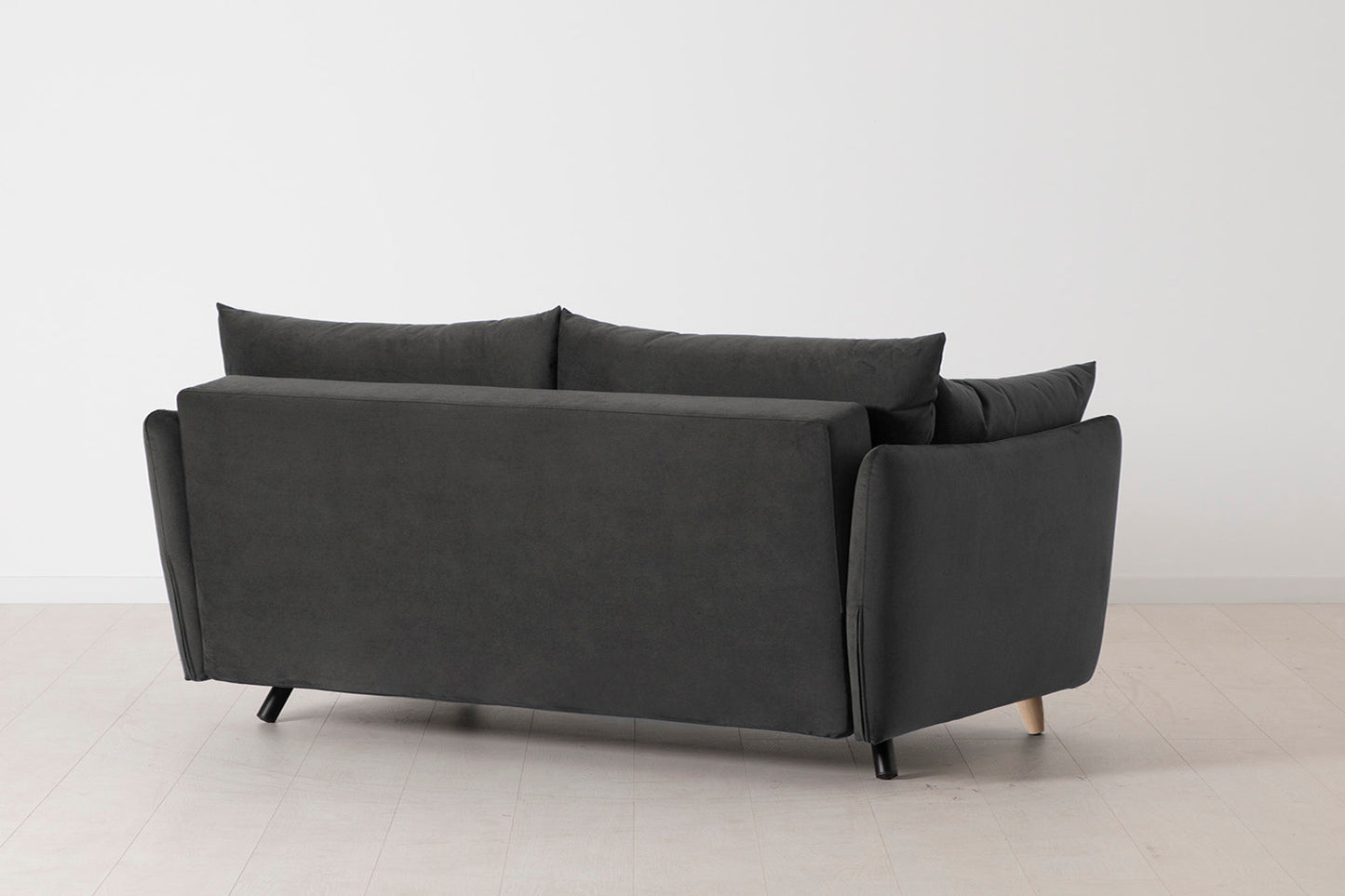 Model 08 Sofa Bed 2.5 Seater, Oak / Charcoal