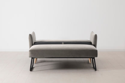 Model 08 Sofa Bed 2 Seater, Oak / Elephant