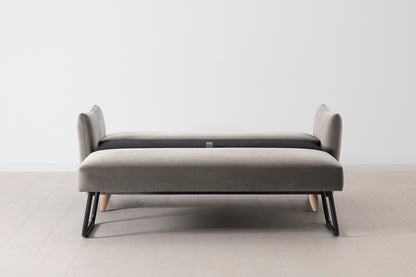 Model 08 Sofa Bed 2.5 Seater, Oak / Elephant