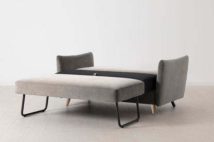 Model 08 Sofa Bed 2 Seater, Oak / Elephant