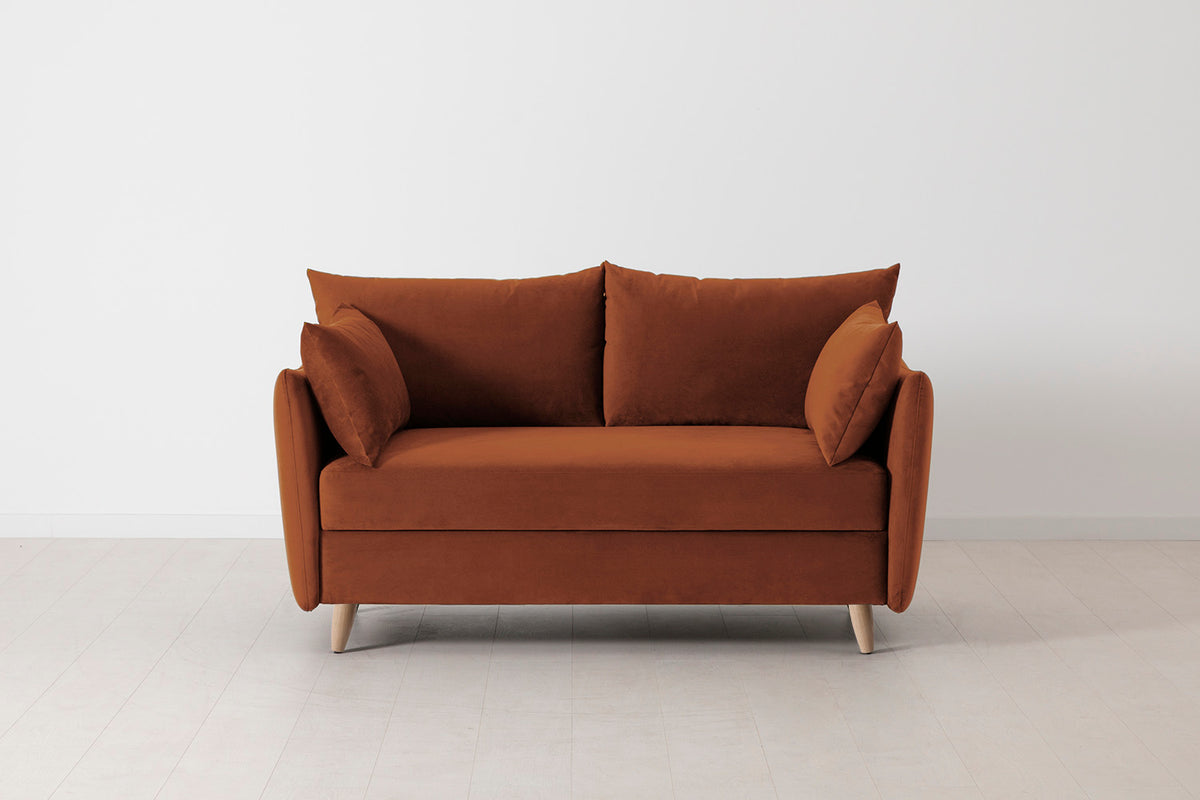 Model 08 Sofa Bed 2 Seater, Oak / Umber