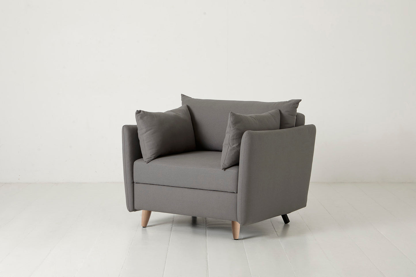 Model 08 Chair Bed Single Sofa Bed, Oak / Risso