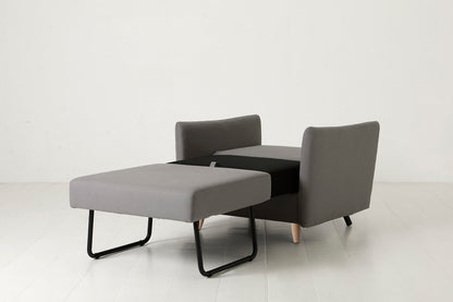 Model 08 Chair Bed Single Sofa Bed, Oak / Risso