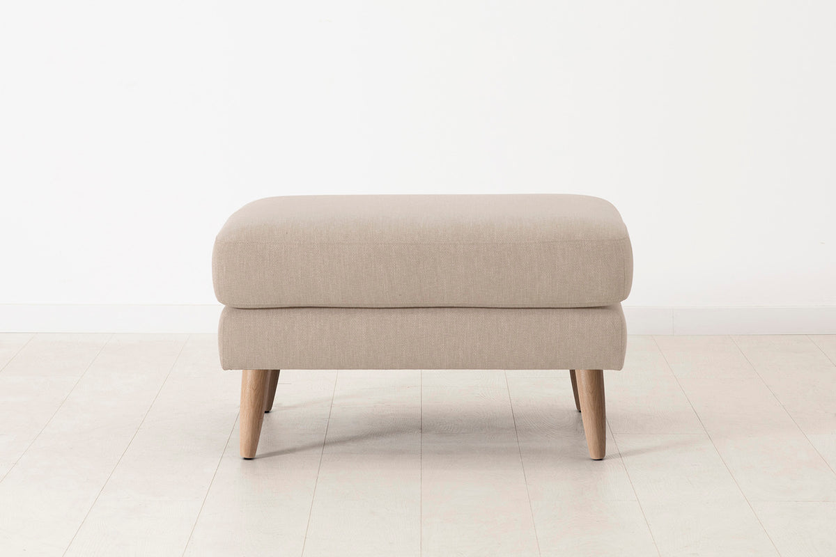 Model 08 Ottoman, Oak / Oatmeal