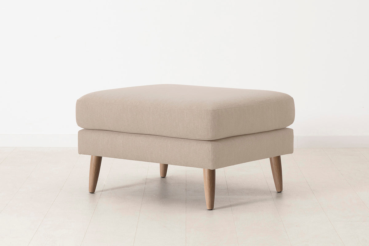 Model 08 Ottoman, Oak / Oatmeal