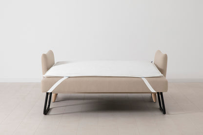 Model 08 Sofa Bed 2.5 Seater, Oak / Oatmeal
