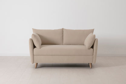 Model 08 Sofa Bed 2 Seater, Oak / Oatmeal
