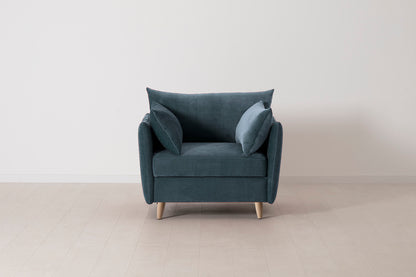 Model 08 Chair Bed Single Sofa Bed, Oak / Hydro