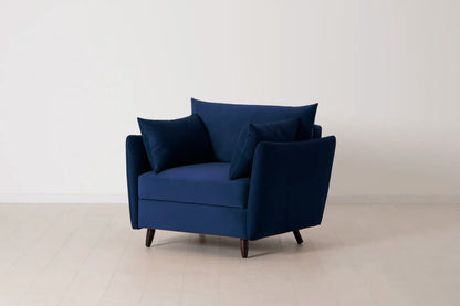 Model 08 Chair Bed Single Sofa Bed, Indigo