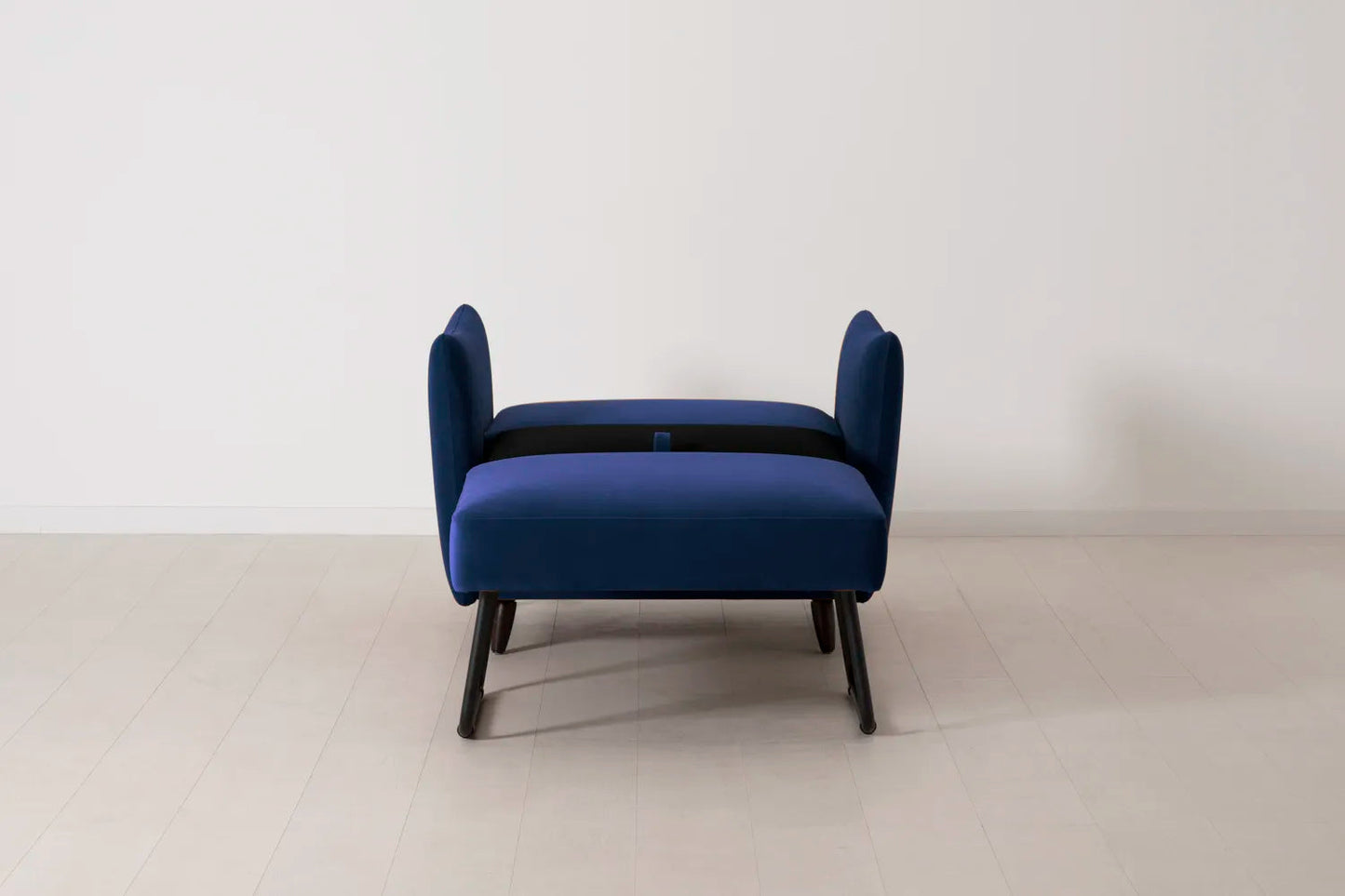 Model 08 Chair Bed Single Sofa Bed, Indigo