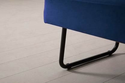 Model 08 Chair Bed Single Sofa Bed, Indigo