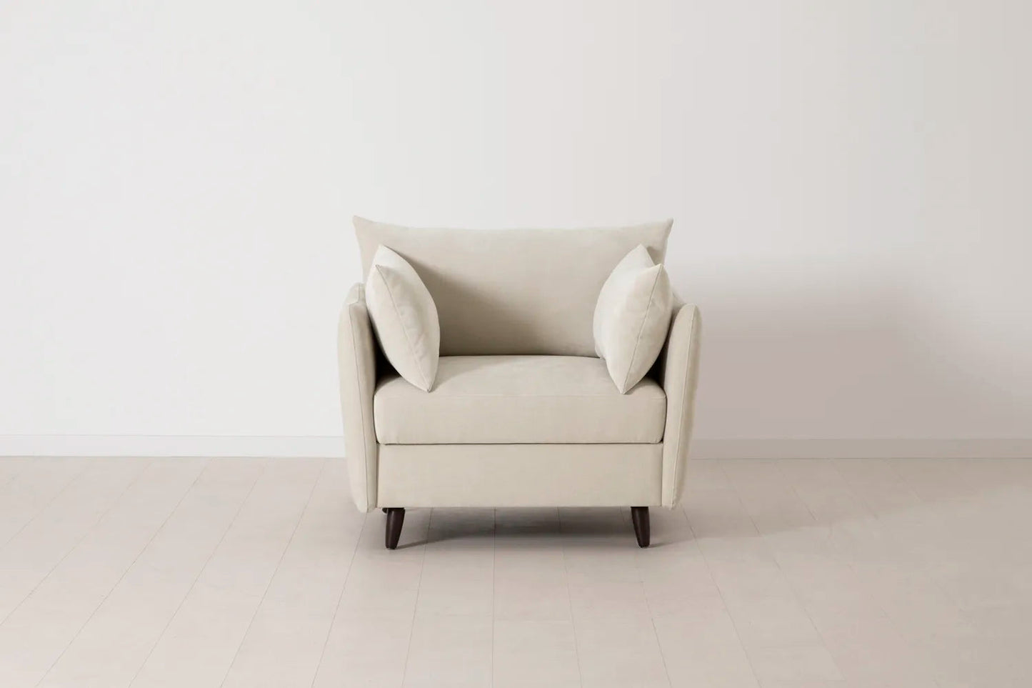 Model 08 Chair Bed Single Sofa Bed, Chalk