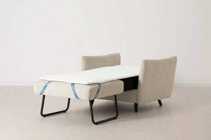 Model 08 Chair Bed Single Sofa Bed, Chalk