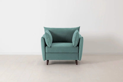 Model 08 armchair in Airforce-1407 image 01.webp
