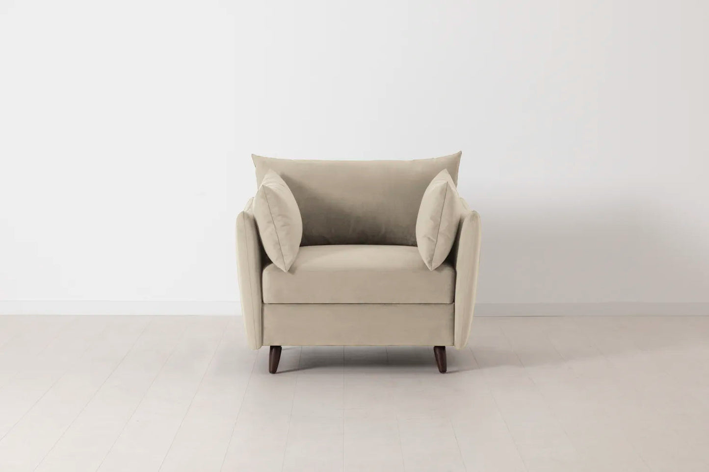 Model 08 Chair Bed Single Sofa Bed, Bone