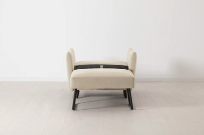 Model 08 Chair Bed Single Sofa Bed, Bone