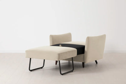 Model 08 Chair Bed Single Sofa Bed, Bone